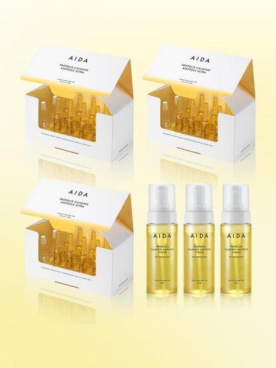 AIDA Calming Toner Calming Ampoule 3+3 Pieces Value Set