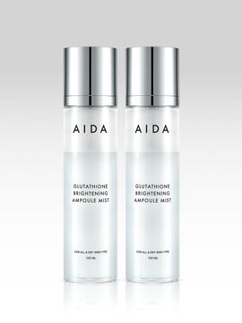 AIDA Glutathione Brightening Ampoule Mist 120ml Face Mist (2 pieces)