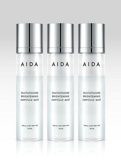 AIDA Glutathione Brightening Ampoule Mist 120ml Face Mist (Set of 3)