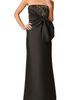Aidan Mattox Aidan Mattox Bead & Bow Detail Strapless Mikado Gown - 1