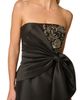 Aidan Mattox Aidan Mattox Bead & Bow Detail Strapless Mikado Gown - 3