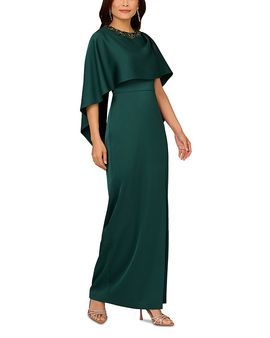 Aidan Mattox Aidan Mattox Cape Column Dress