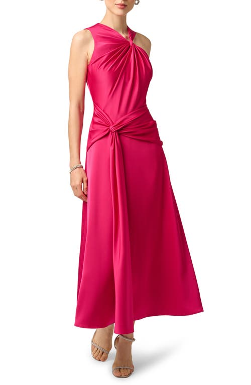 Aidan Mattox Aidan Mattox Crepe Back Satin Cocktail Maxi Dress