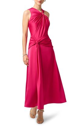 Aidan Mattox Aidan Mattox Crepe Back Satin Cocktail Maxi Dress