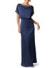 Aidan Mattox Aidan Mattox Crystal Detail Satin Crepe Blouson Gown - 1