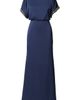 Aidan Mattox Aidan Mattox Crystal Detail Satin Crepe Blouson Gown - 4