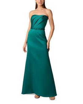 Aidan Mattox - Women's Stretch Mikado Off-the-Shoulder Midi-Dress