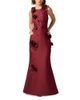 Aidan Mattox Aidan Mattox Stretch Mikado Long A Line Gown - 1
