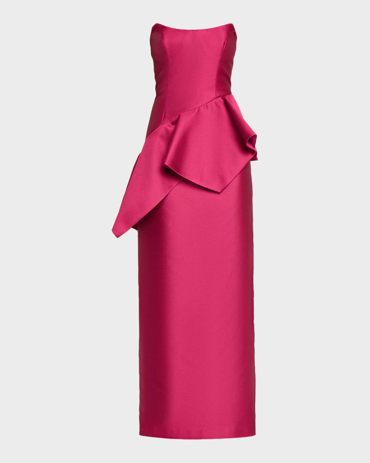 Aidan Mattox Pebble Gazar Strapless Gown
