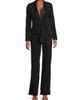 Aidan Mattox Women's Draped Stretch-Crepe Tuxedo-Style Jumpsuit - 2