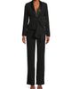 Aidan Mattox Women's Draped Stretch-Crepe Tuxedo-Style Jumpsuit - 3