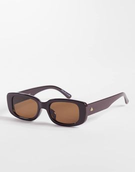 Aire AIRE ceres rectangular sunglasses in chocolate brown