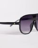 Aire AIRE hydrus oversized aviator sunglasses in black with gradient lens - 2