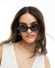 Aire AIRE titania slim sunglasses in black - 1