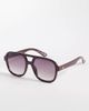 Aire AIRE whirlpool aviator sunglasses in burgundy with smoke lens-Red - 1