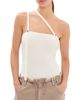 Aisling Camps Aisling Camps Convertible Ribbed Knit Tank Top Ivory - 1