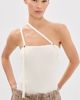 Aisling Camps Aisling Camps Convertible Ribbed Knit Tank Top Ivory - 2