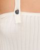 Aisling Camps Aisling Camps Convertible Ribbed Knit Tank Top Ivory - 6
