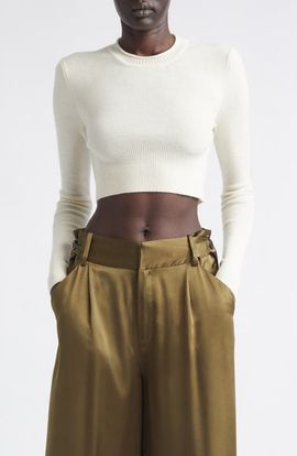 Aisling Camps Aisling Camps Crop Merino Wool Sweater