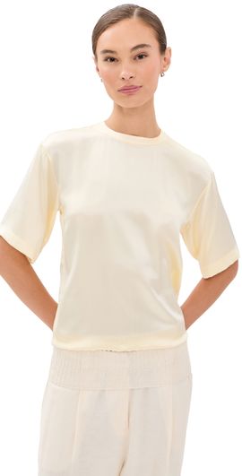 Aisling Camps Aisling Camps Liquid Silk T-Shirt Ivory
