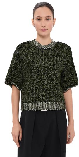 Aisling Camps Aisling Camps Mouliné Perfect T-Shirt Moss Mouliné