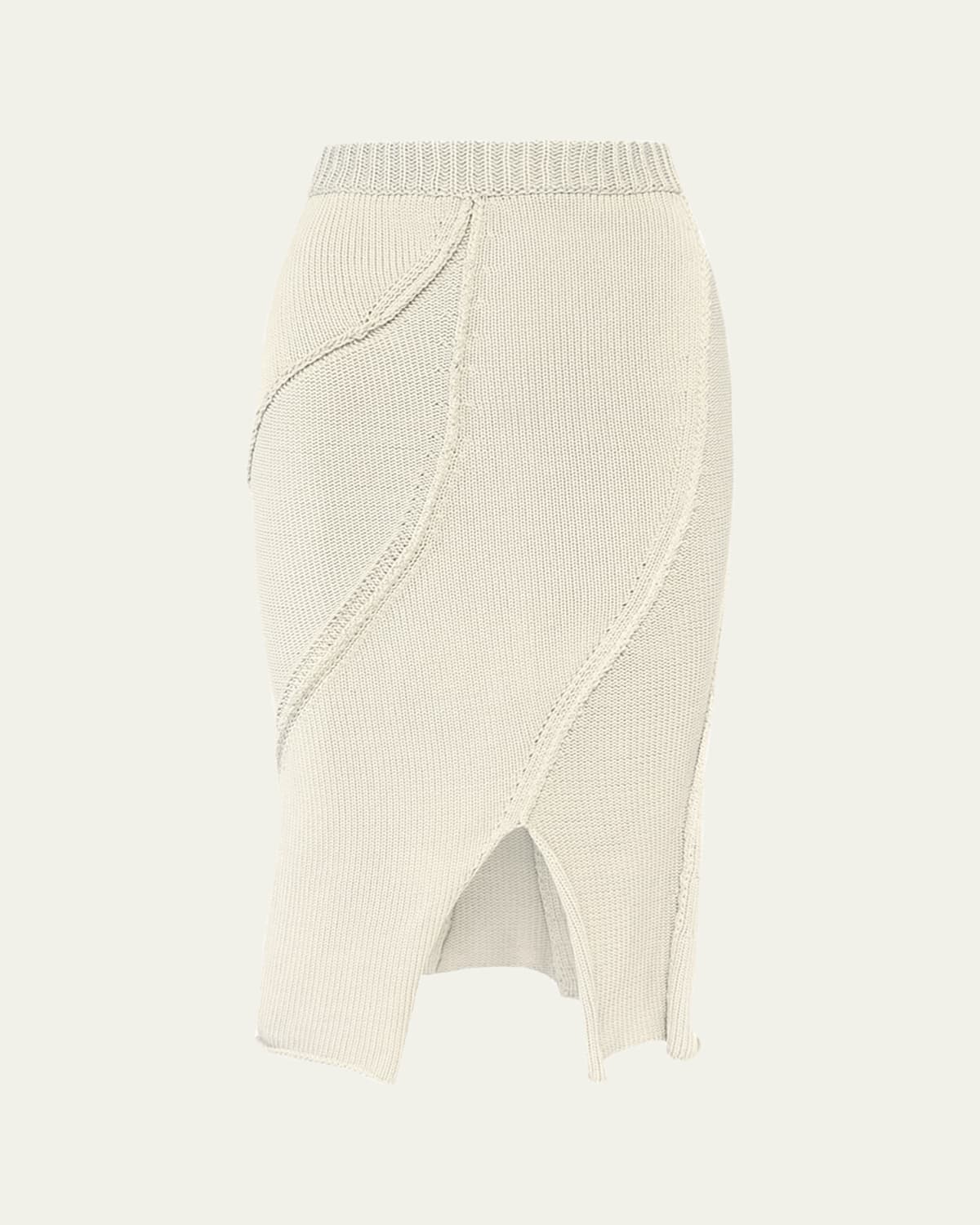 Aisling Camps Eddy Diagonal Knit Slit Skirt