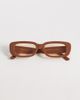 AJ Morgan AJ Morgan callie rectangular sunglasses in chocolate brown - 3