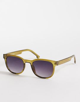 AJ Morgan AJ Morgan hill street rectangular sunglasses in olive green