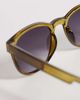 AJ Morgan AJ Morgan hill street rectangular sunglasses in olive green - 2