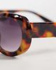 AJ Morgan AJ Morgan memories chunky oval sunglasses in tort with purple tinted lens-Brown - 2