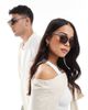 AJ Morgan AJ Morgan on alert square sunglasses in gray with brown lens - 2