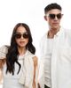 AJ Morgan AJ Morgan on alert square sunglasses in gray with brown lens - 4