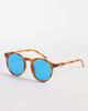 AJ Morgan AJ Morgan pause round sunglasses in tort with blue tinted lenses-Brown - 1