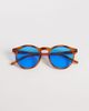 AJ Morgan AJ Morgan pause round sunglasses in tort with blue tinted lenses-Brown - 3