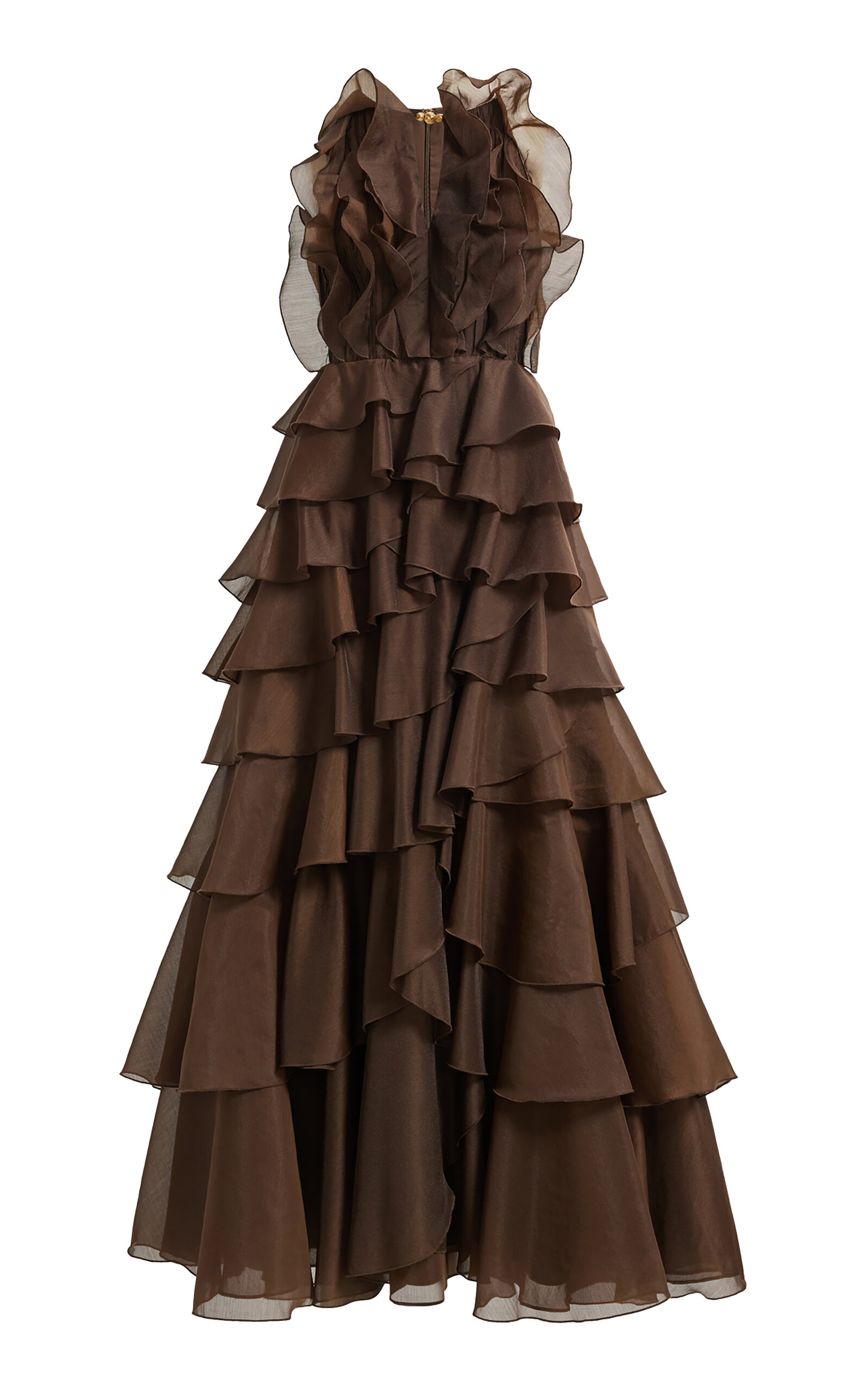 Aje Aje Cleo Ruffled Organza Gown