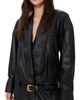 Aje Aje Esta Faux Leather Blazer Dress Black - 1