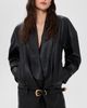 Aje Aje Esta Faux Leather Blazer Dress Black - 2