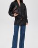 Aje Aje Esta Faux Leather Blazer Dress Black - 6