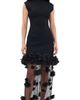 Aje Aje Fleura Knit Midi Dress Black - 1