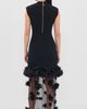 Aje Aje Fleura Knit Midi Dress Black - 3