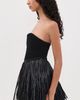 Aje Aje Florentia Raffia Mini Dress Black - 4