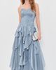 Aje Aje Gleam Gown Metallic Blue - 2