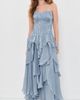 Aje Aje Gleam Gown Metallic Blue - 5