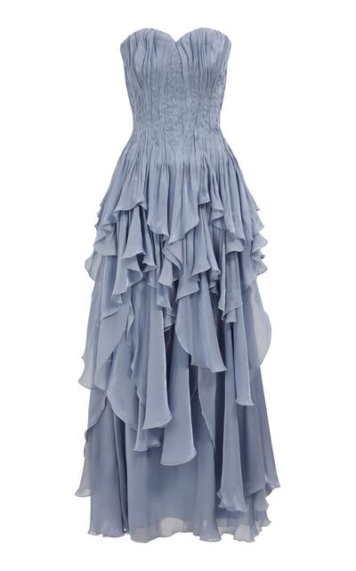 Aje Aje Gleam Ruched Gown