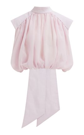 Aje Aje Marcella Sheer Blouson Top