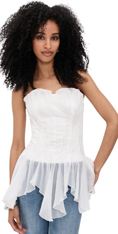 Aje Aje Nisha Bustier Ivory