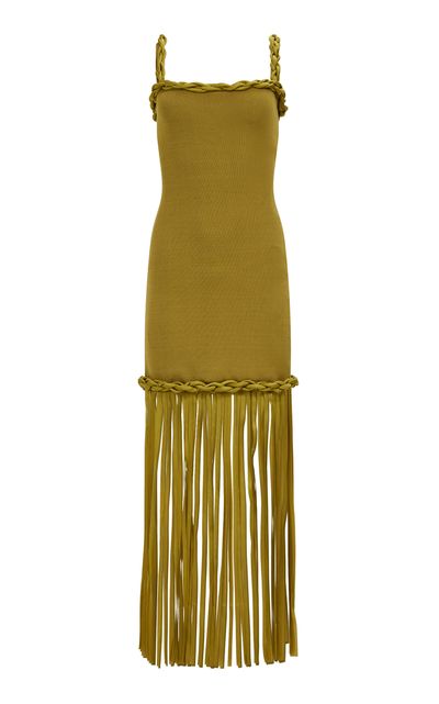 aje halcyon knit midi dress Aje