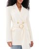 Aje Aje Simone Lace Back Blazer Ivory - 1