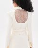 Aje Aje Simone Lace Back Blazer Ivory - 3