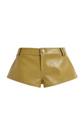 Aje Aje Tommi Faux Leather Shorts